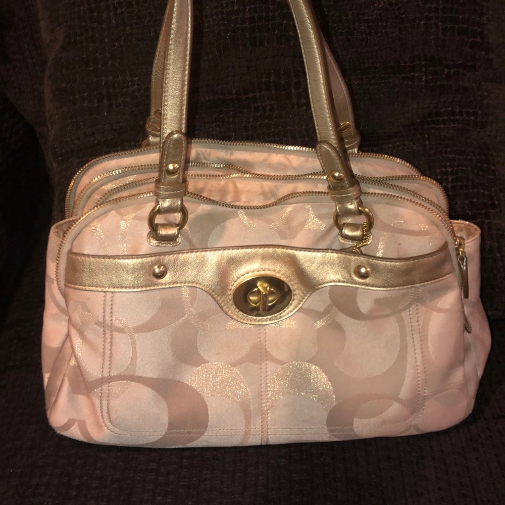 Gold Coach bag!
